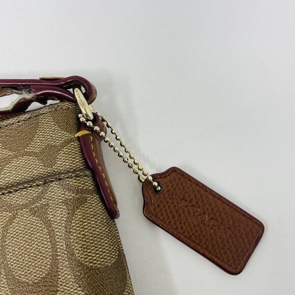 Coach F52657 Signature Crossbody Logo Purse with Removable Pouch in Brown $225 - Picture 4 of 13